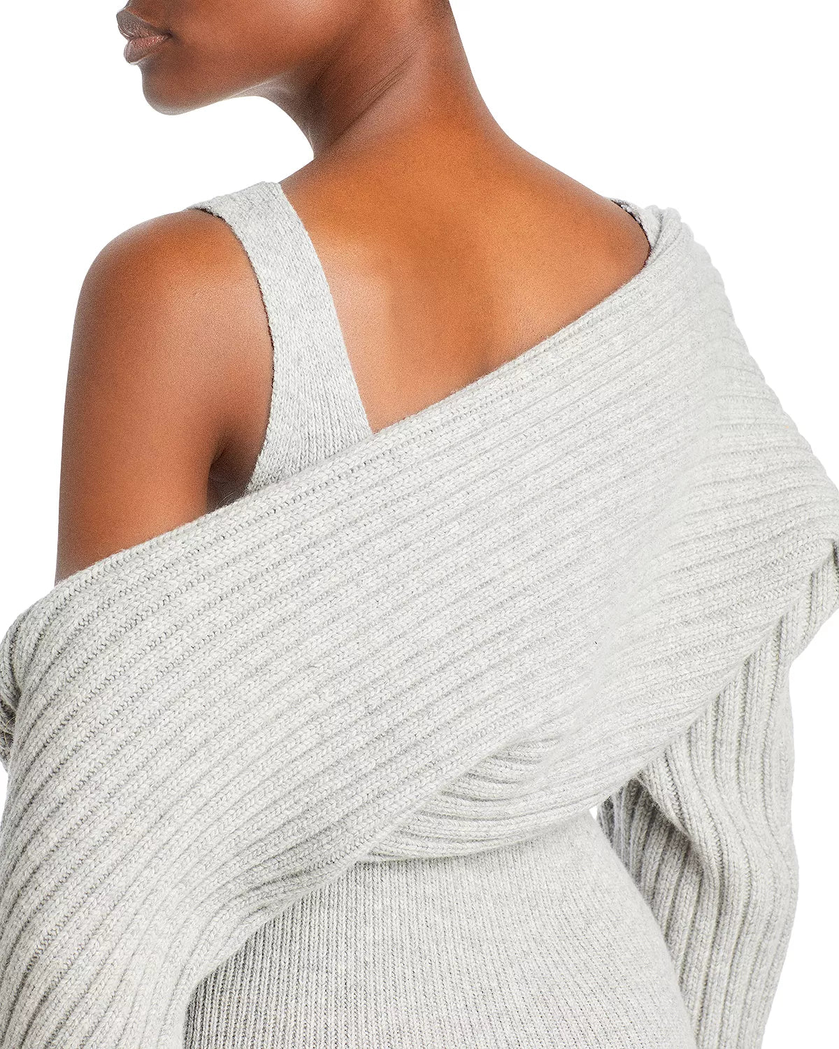 Asymmetry Sleeveless Knit Dress Bolero Set by LVIR