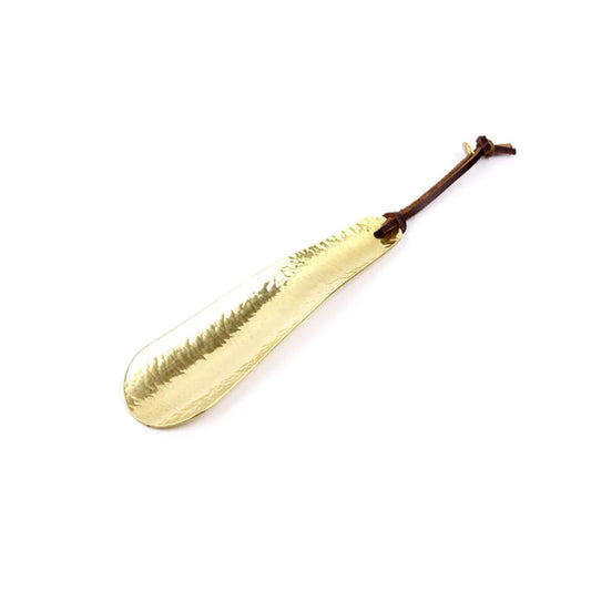 Brass Chasing Shoehorn(16cm) - Gold by Diarge