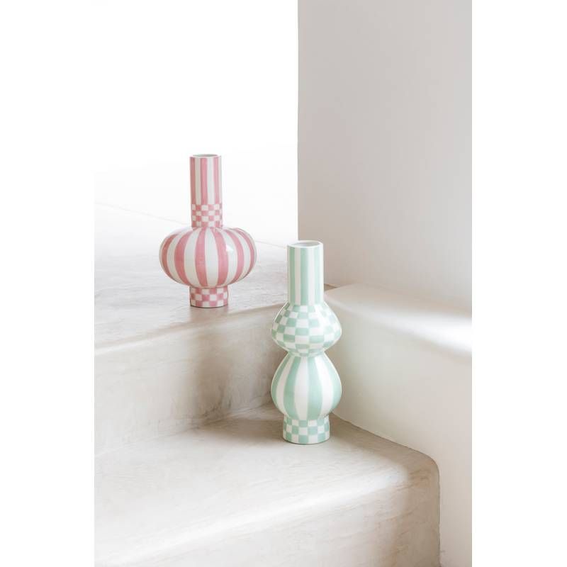 Gabriel Vase - Square and Stripes by Que Rico