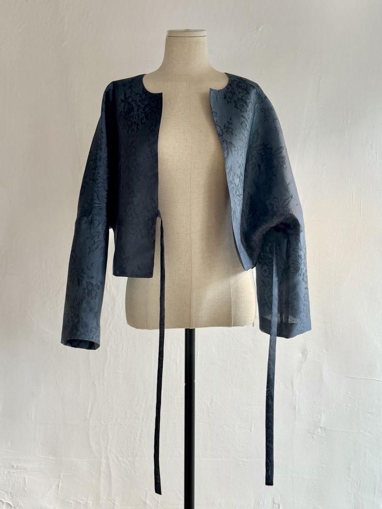 Hanbok Silk Bolero - Blue by Troa