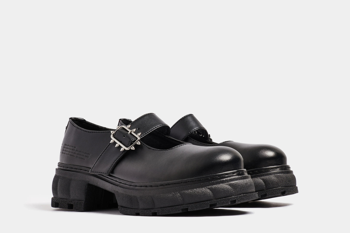 Impulse Black Apple Mary Janes by Viron