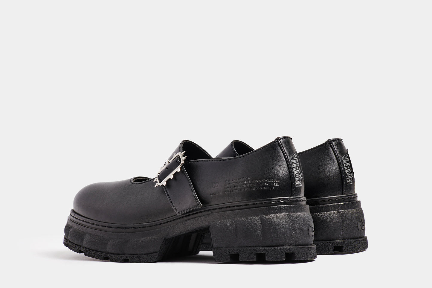 Impulse Black Apple Mary Janes by Viron