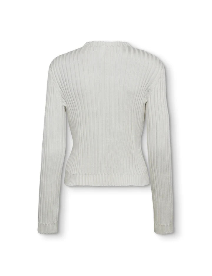 Ara Keyhole Cardigan - White by A. Roege Hove