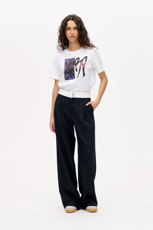 Neyat Trousers - Blackish Pinstripe by Baum und Pferdgarten