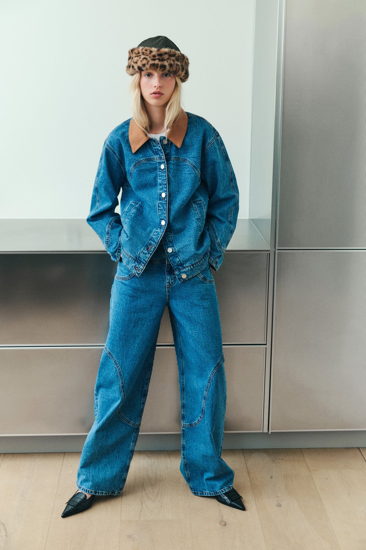 Louise Hat -Rosin Green Leopard by Baum und Pferdgarten