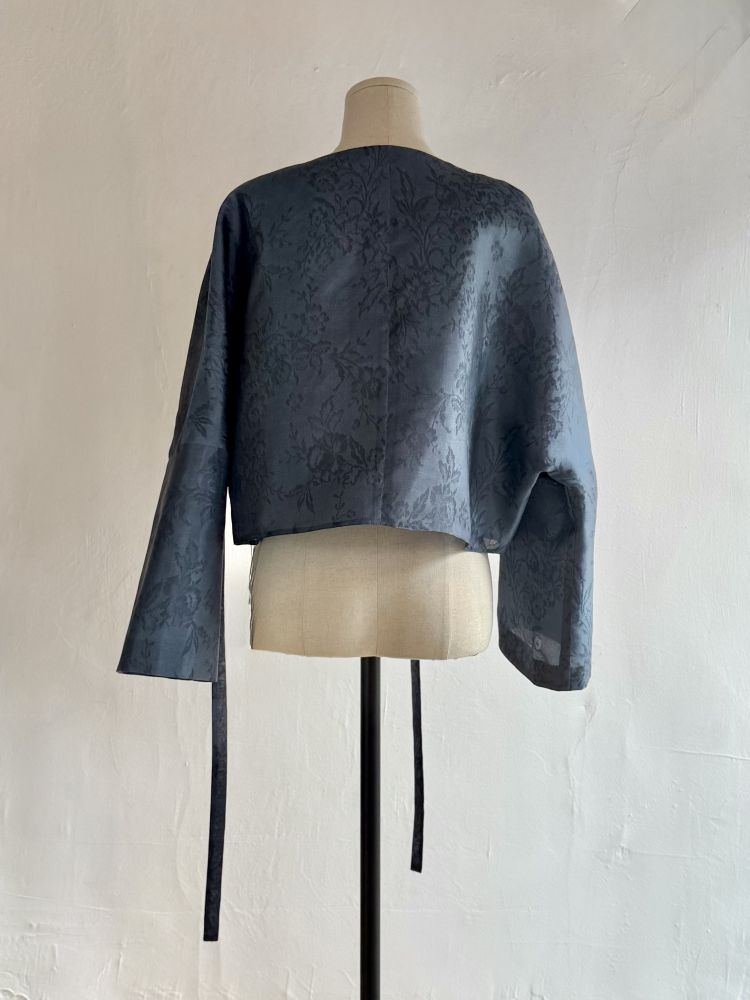 Hanbok Silk Bolero - Blue by Troa