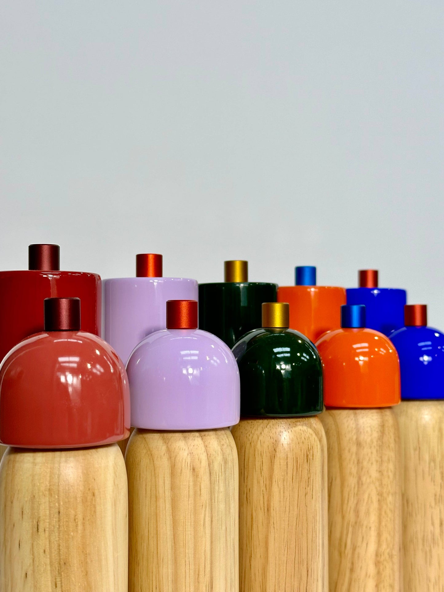 Salt & Pepper Grinder - Lilac & Red: Large by Maegen
