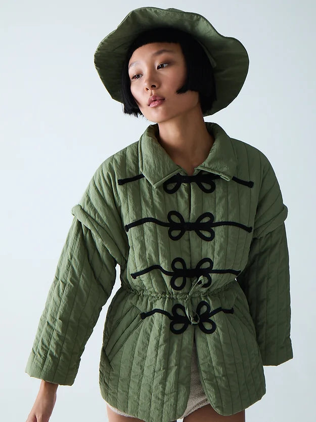 Esme Puffer Jacket - Military Green by Tach