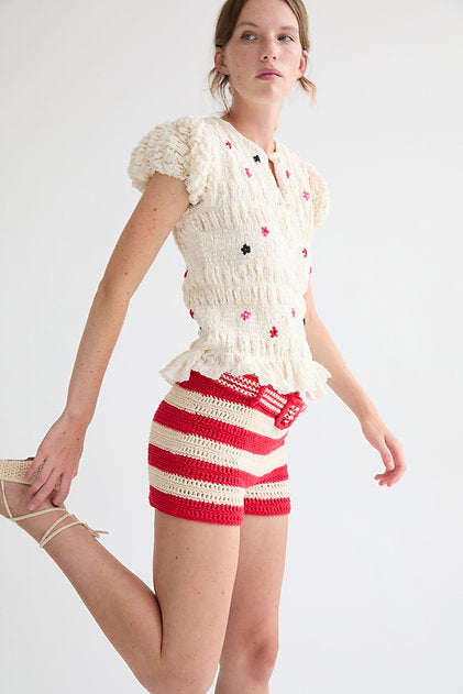 Samira Smocked Shirt by Tach