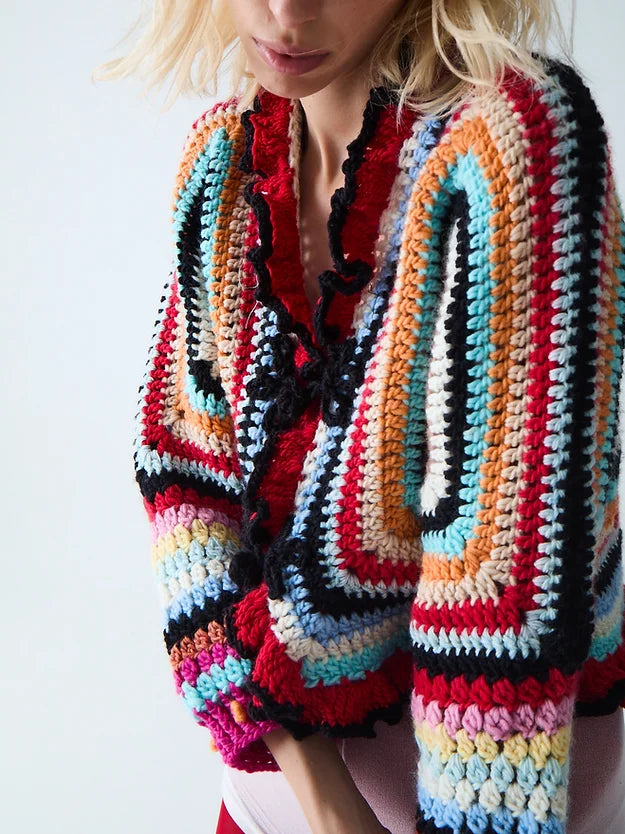 Coral Crochet Cardigan by Tach