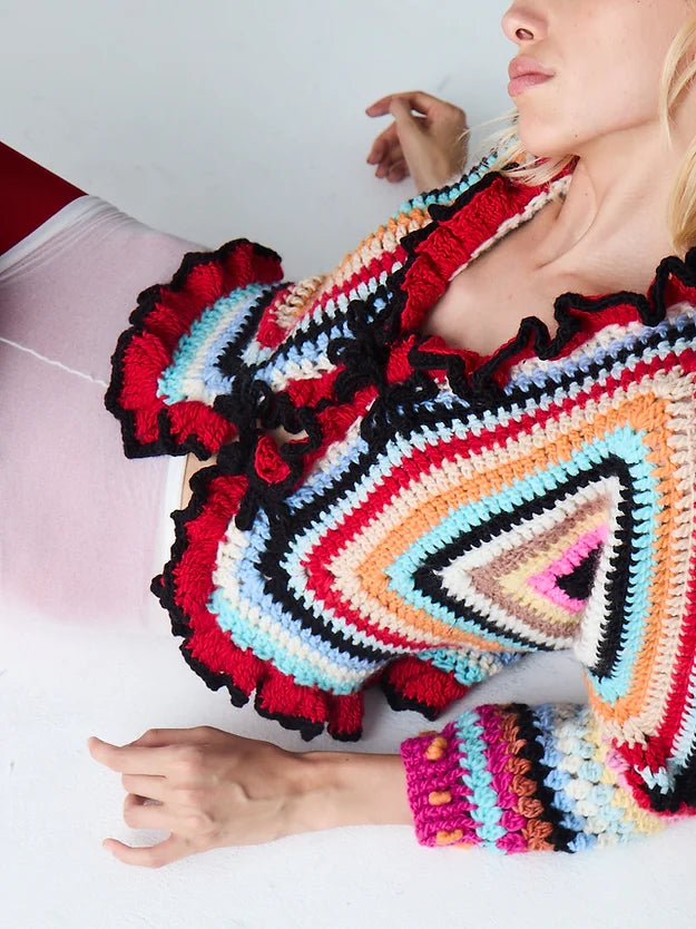 Coral Crochet Cardigan by Tach