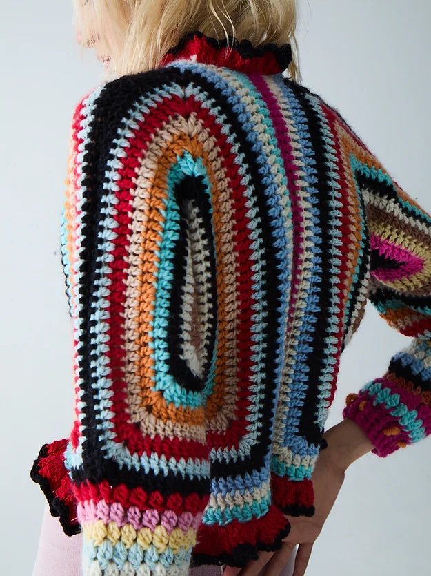 Coral Crochet Cardigan by Tach