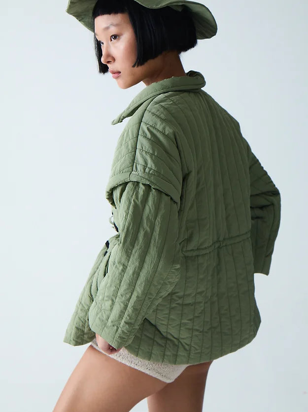 Esme Puffer Jacket - Military Green by Tach