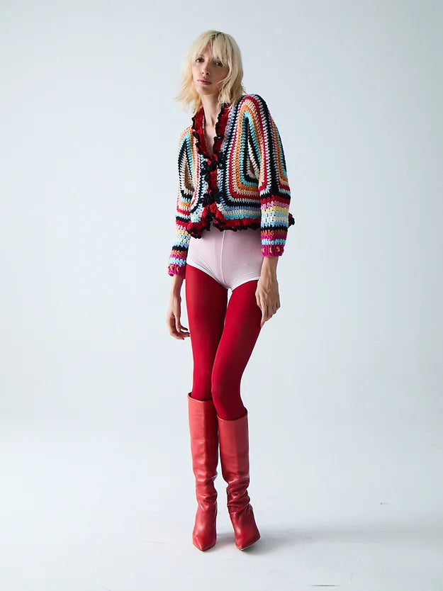 Coral Crochet Cardigan by Tach