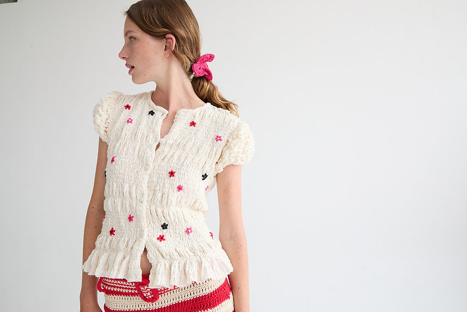 Samira Smocked Shirt by Tach