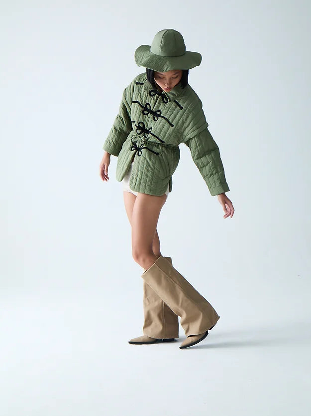 Esme Puffer Jacket - Military Green by Tach