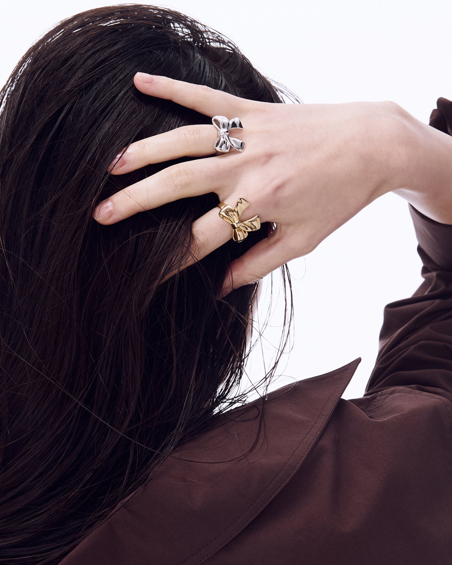 Ribbon Ring #5408 - Silver  by Numbering