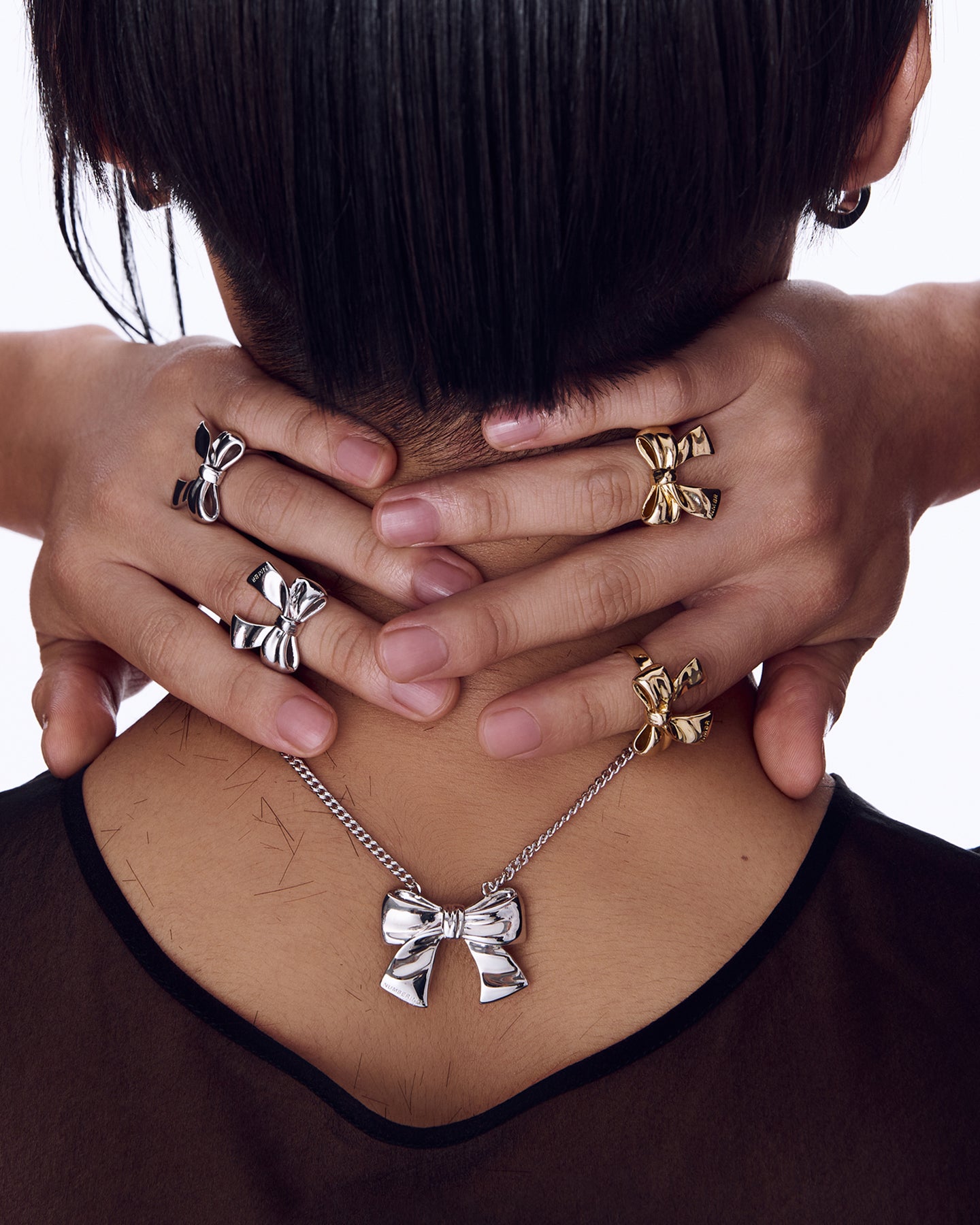 Ribbon Ring #5408 - Silver  by Numbering