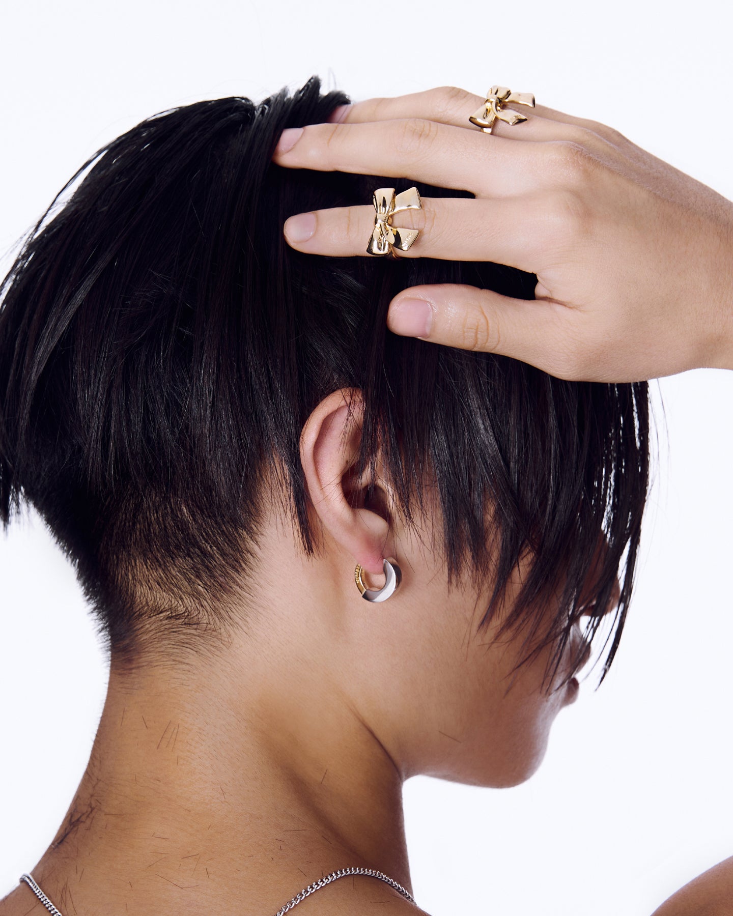 Ribbon Ring #5408 - Silver  by Numbering