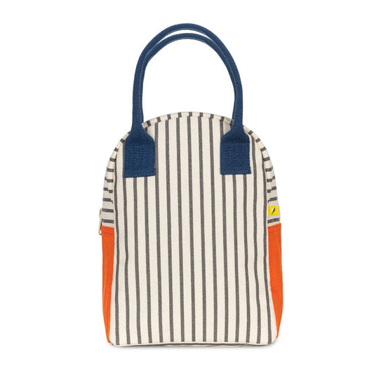 Zipper Lunch - Pencil Stripe Nautical by Fluf
