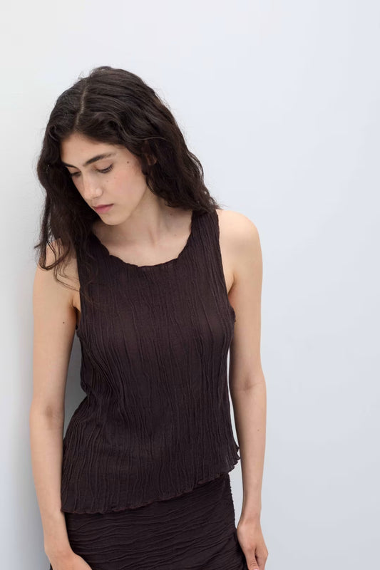 Leila Top - Brown by Rita Row