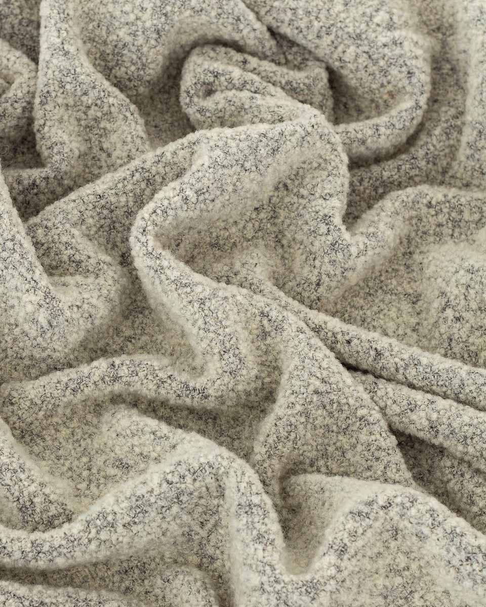 Wool Bouclé Throw Blanket - Paris ivory by MoST