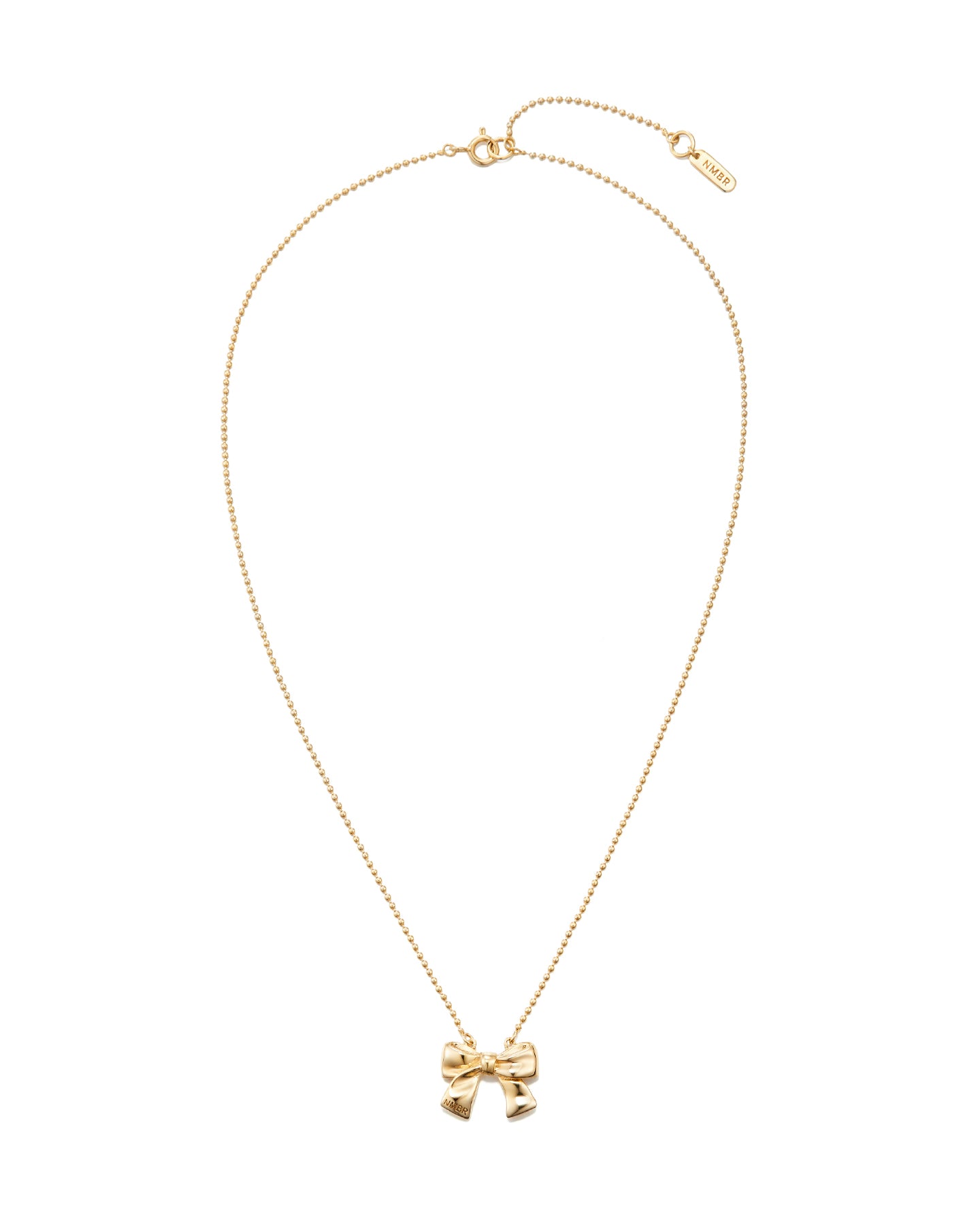 Small Ribbon Necklace #7734 Gold by Numbering