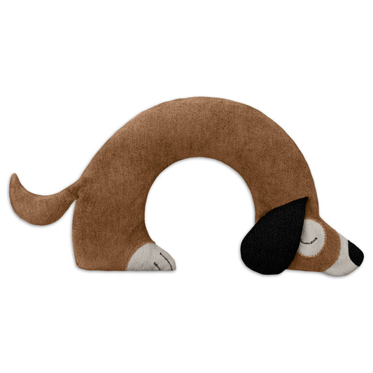 Organic Grain Pillow Neck Heating Pad Dog - Brown by Leschi