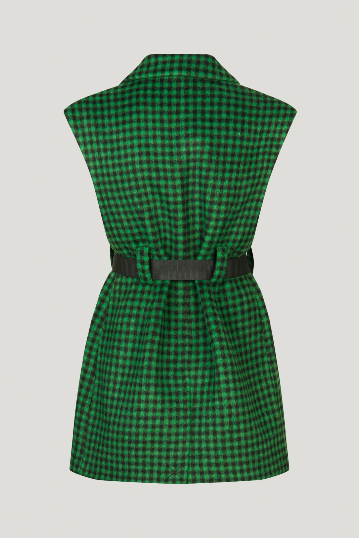Bennu Coat - Green Black Check. by Baum und Pferdgarten