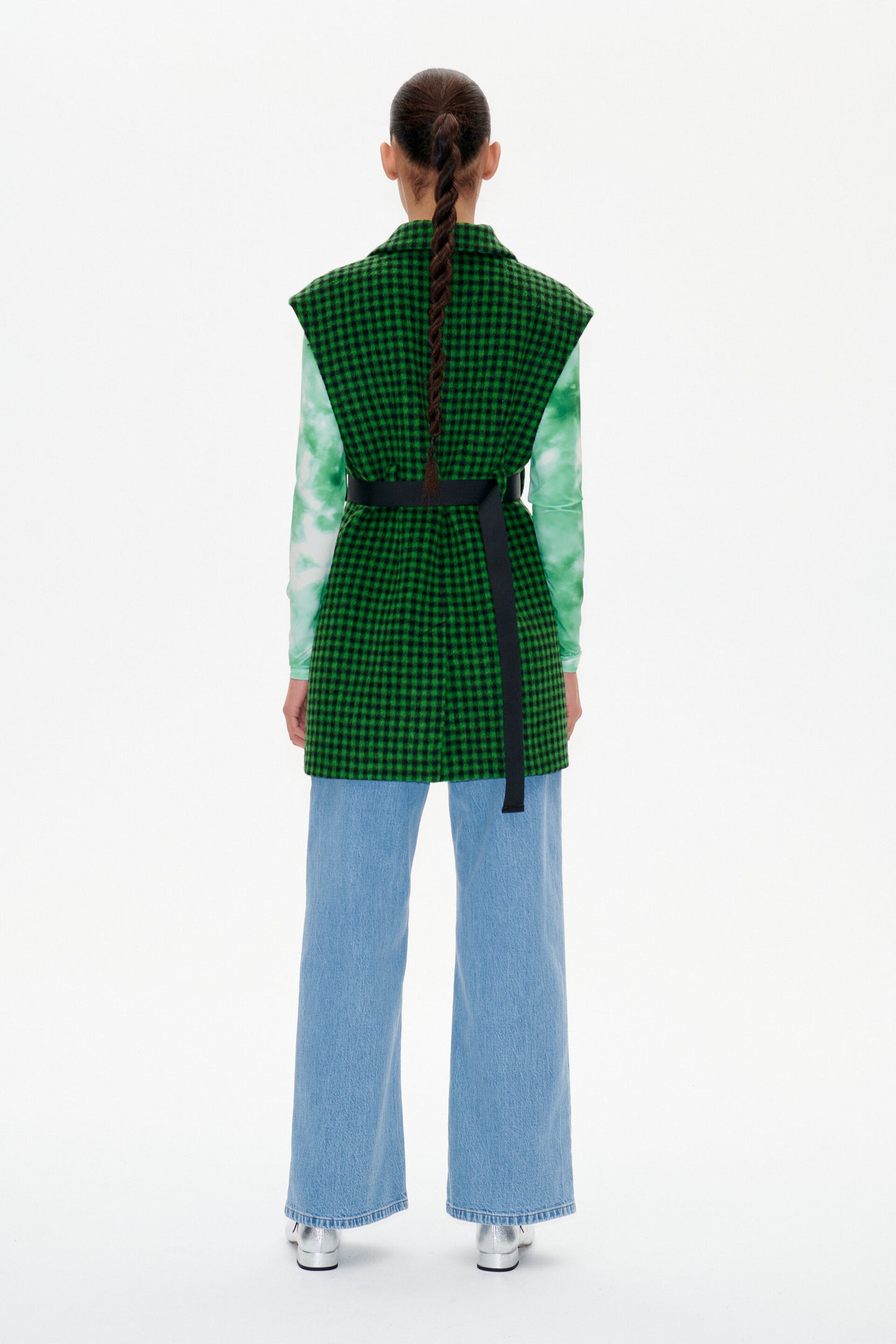 Bennu Coat - Green Black Check. by Baum und Pferdgarten