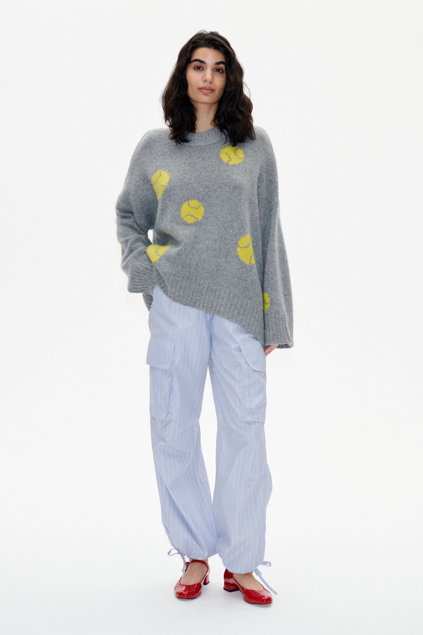 Crissa Sweater - Grey Tennisball by Baum und Pferdgarten