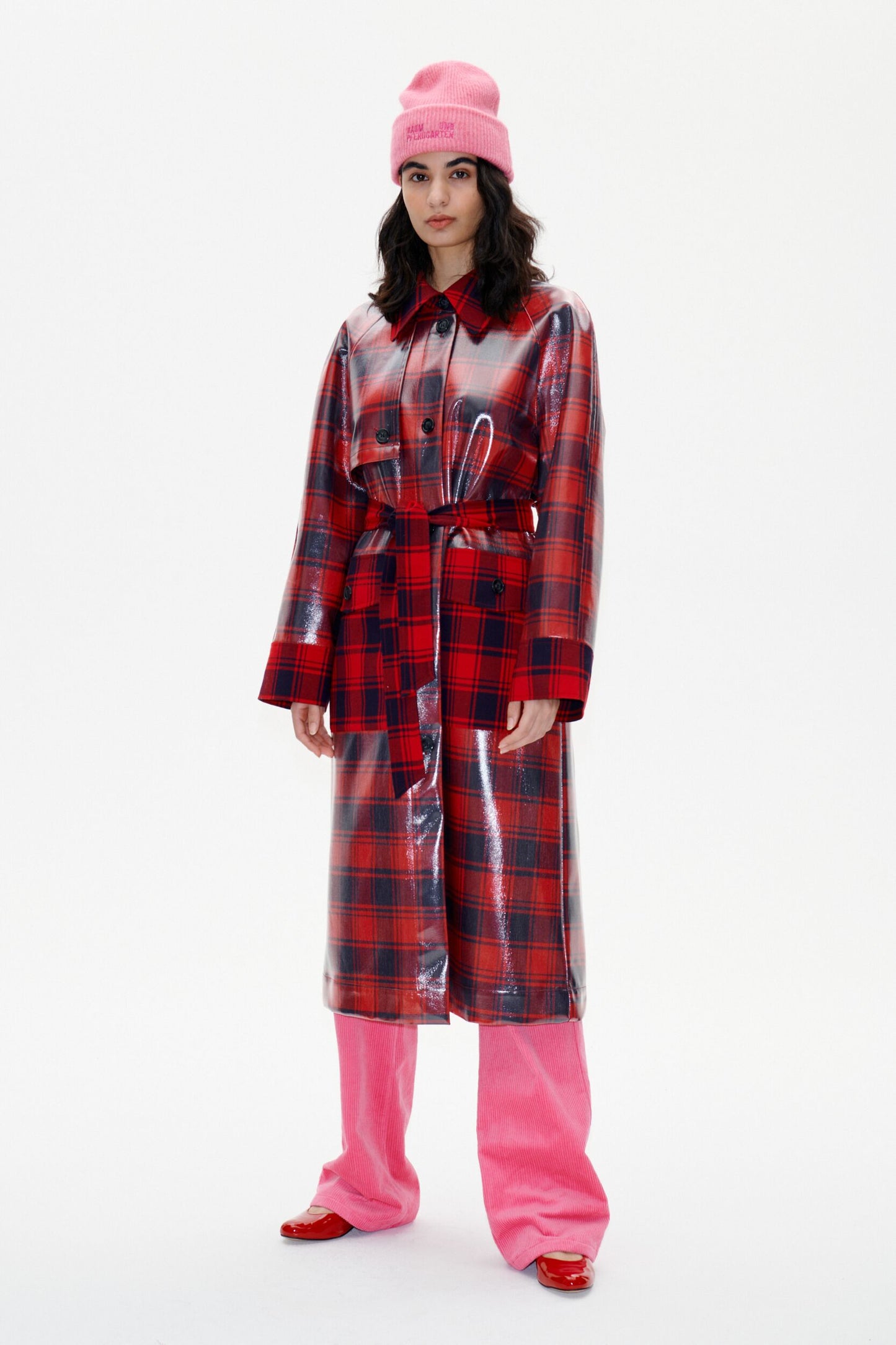 Dorothy Coat - Red Margot Check. by Baum und Pferdgarten