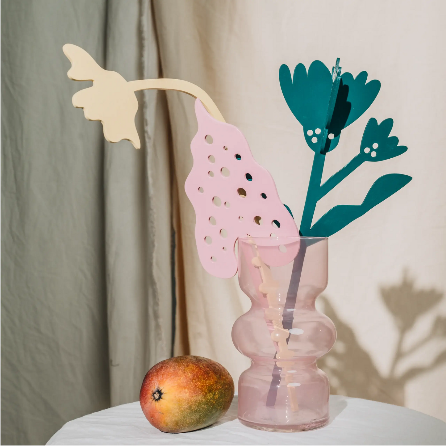 Wooden Leaf Pink by Milin