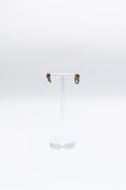 Fiori Full Flower Earrings- Artichoke by Labro