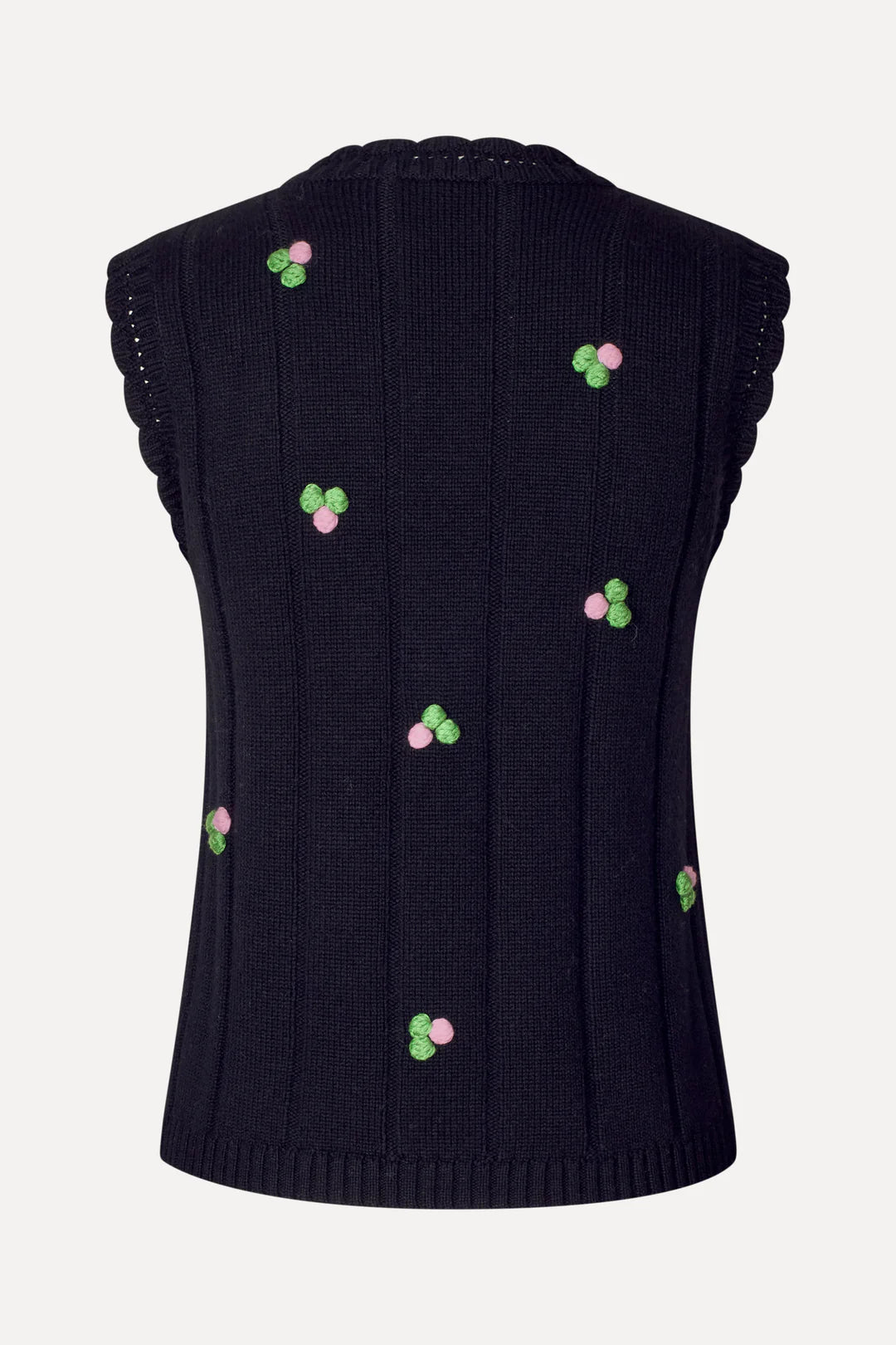 Bubble Knit Polo Cardigan - Vanilla by Stine Goya