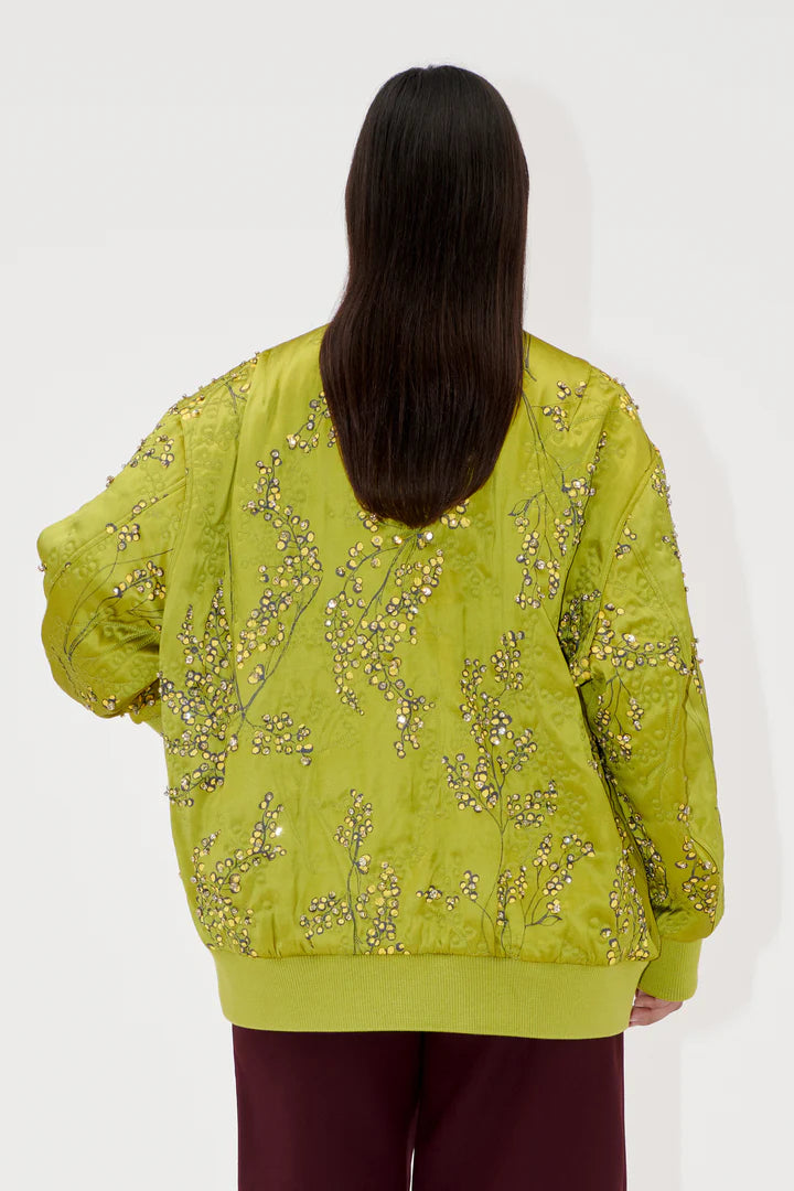 Covered Placket Voluminous Bomber - Mimosa by Stine Goya