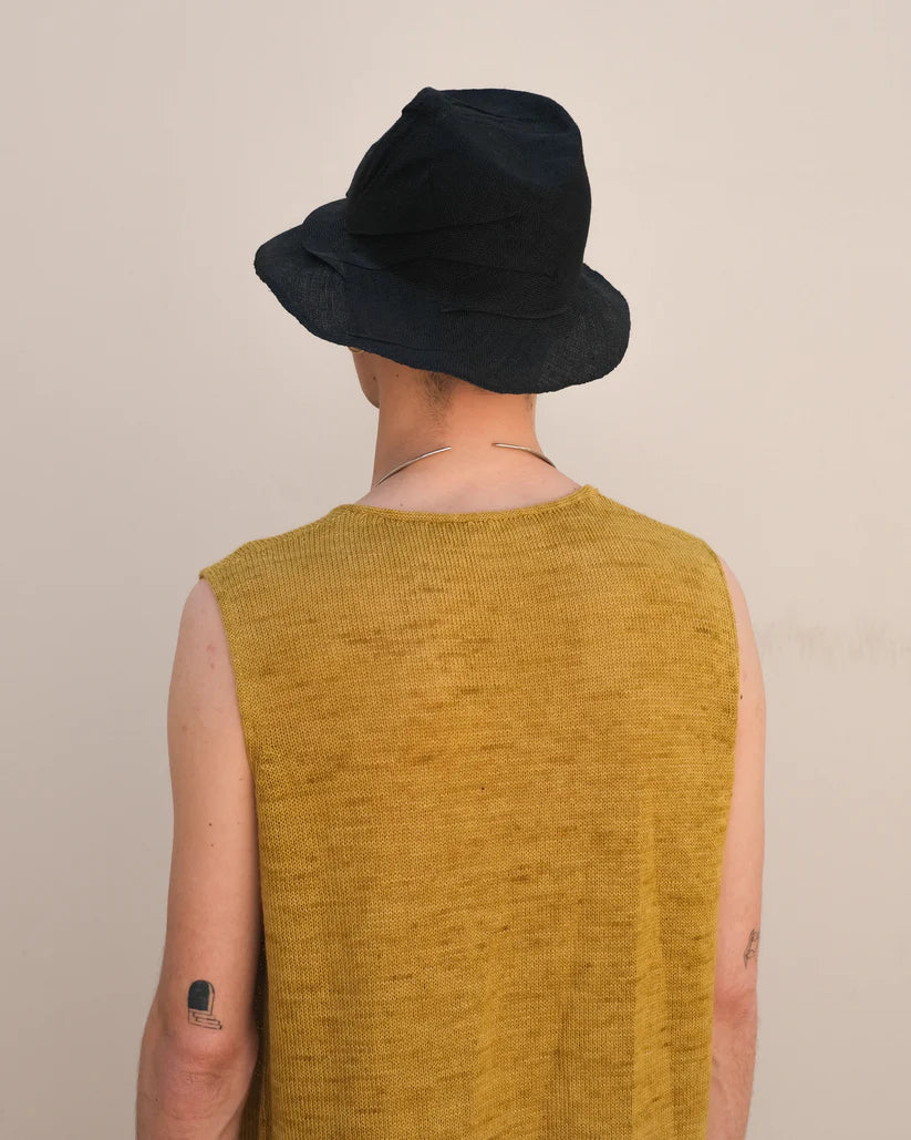 Alba Straw Sisal Hat - Black by Reinhard Plank