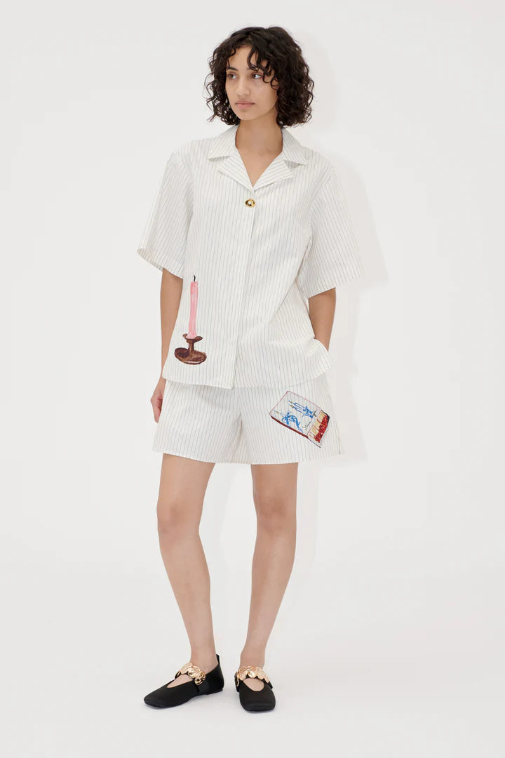 Elasticated Waistband Shorts - Matchbox by Stine Goya