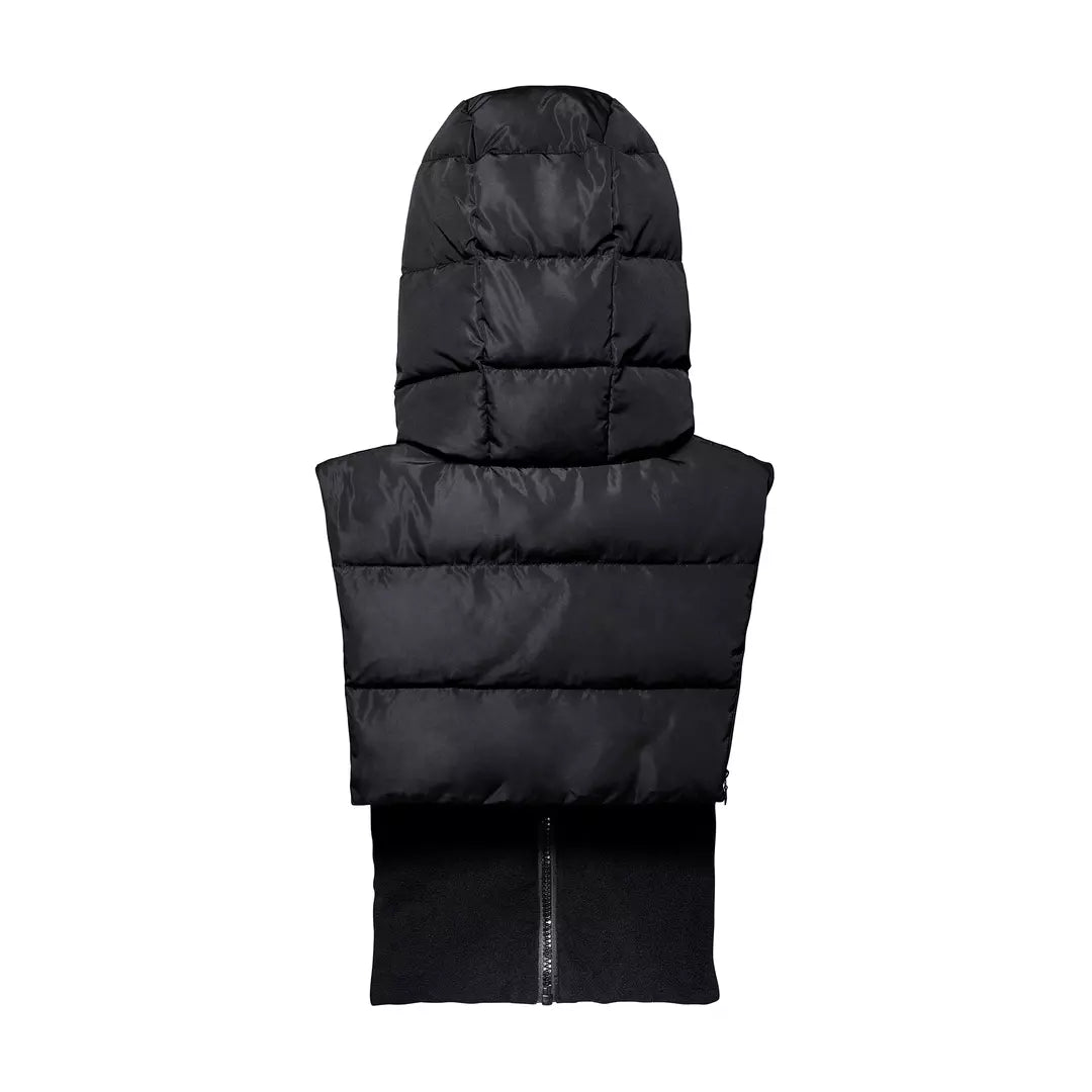 Reversible Pull-on Hood - Black with Fleece Lining by Fudoon