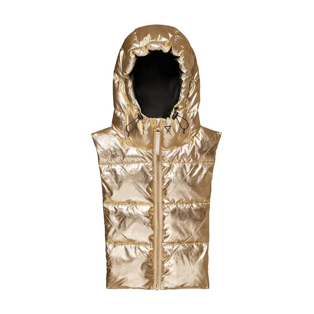 Reversible Pull-on Hood - Gold and Black by Fudoon