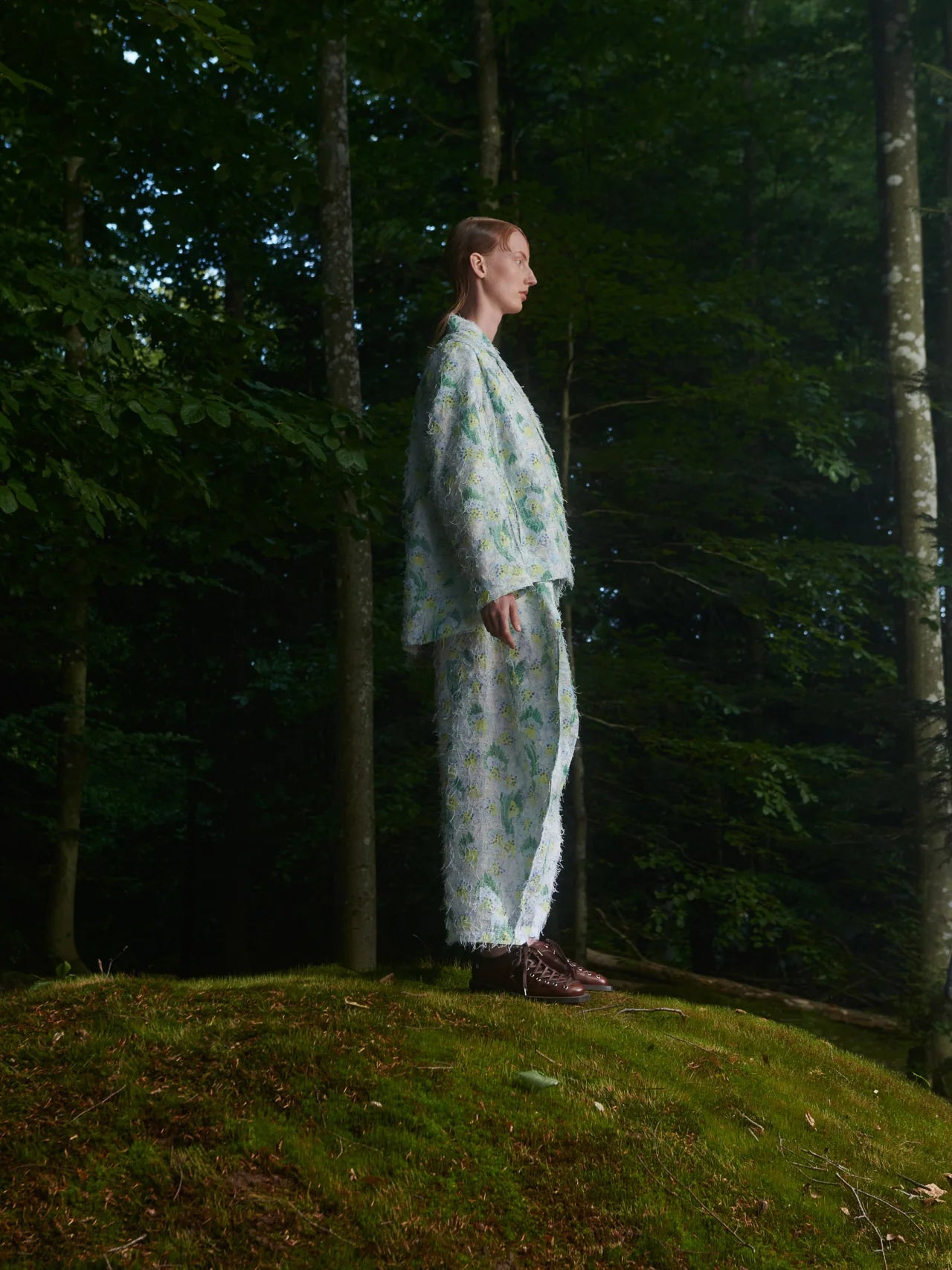 Shape Blazer - Spraypaint White Green by Henrik Vibskov