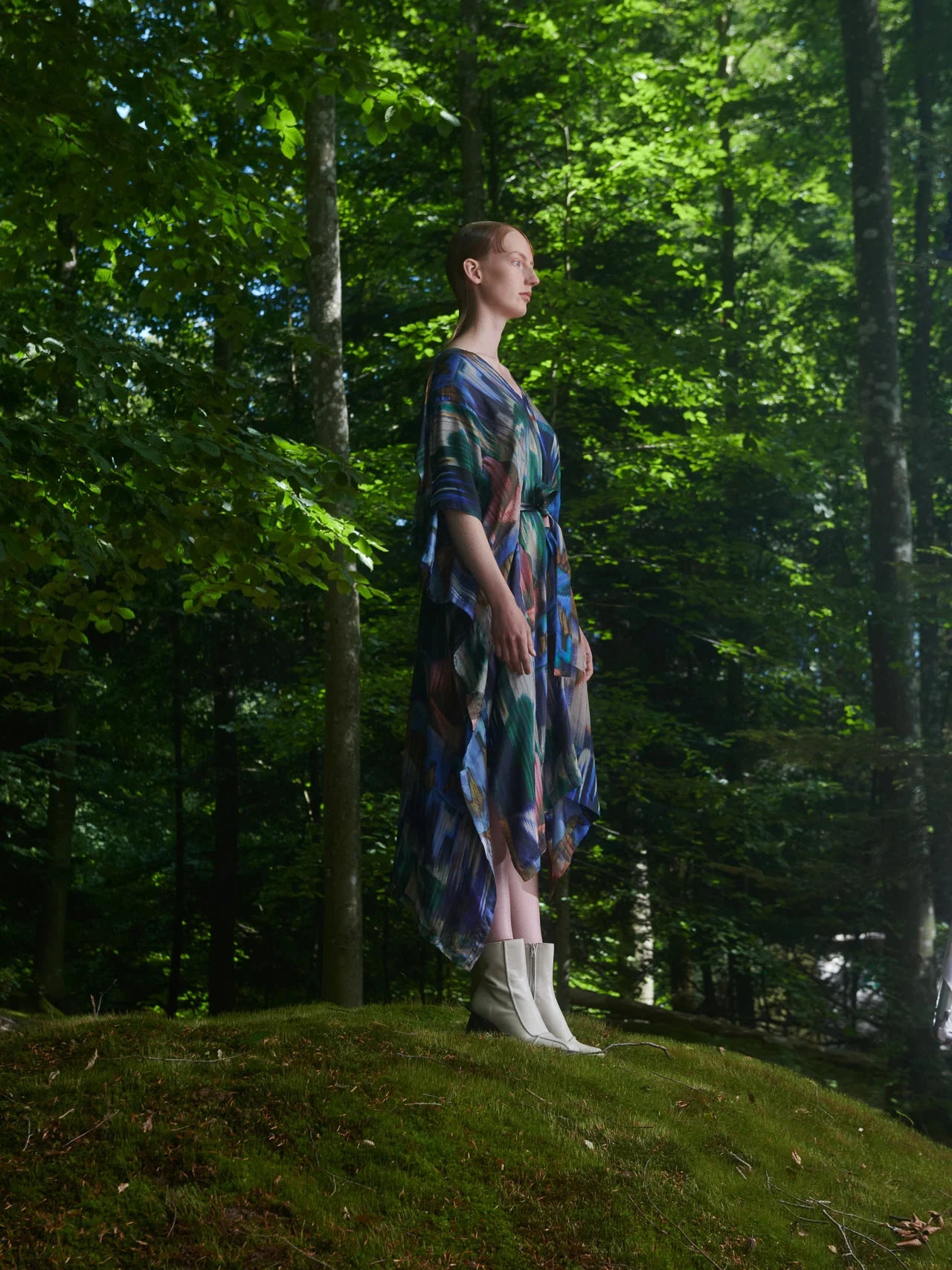 Uncut Kaftan - Mutli Brush Drips by Henrik Vibskov