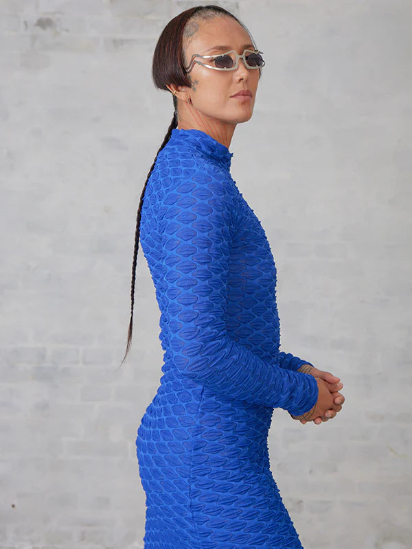 Bubble Wrap Dress - Web Blue by Henrik Vibskov