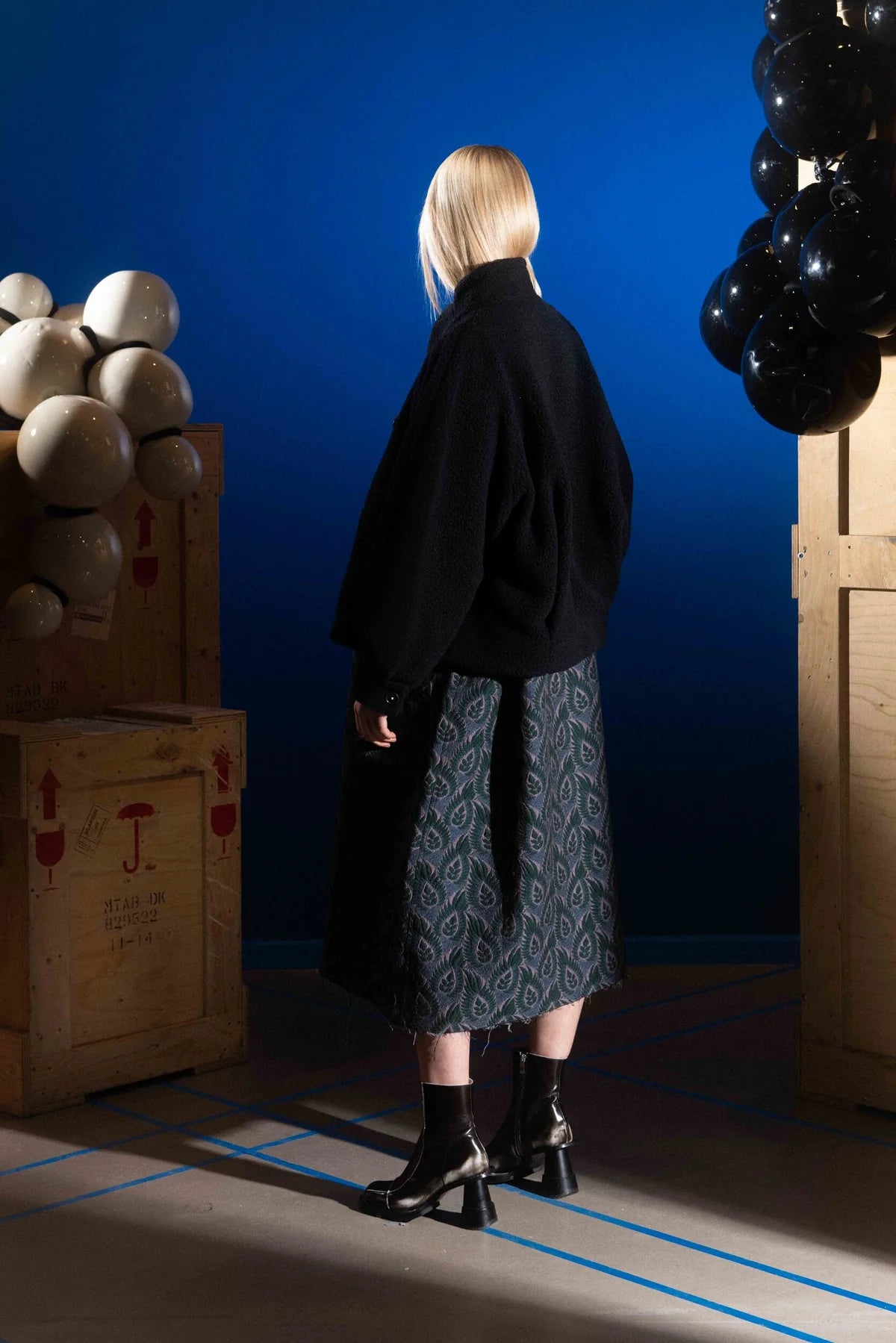 Tiles Short Jacket - Black by Henrik Vibskov
