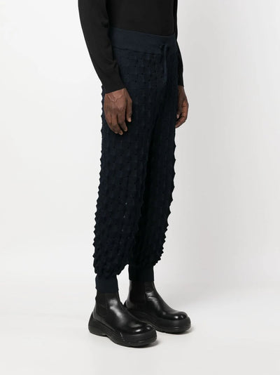 Transparent Spike Knit Pants - Navy by Henrik Vibskov