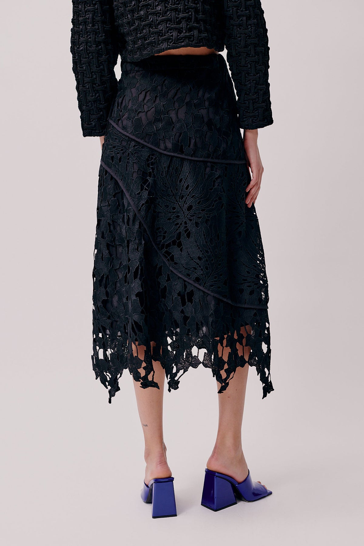 Chloe Skirt - Black Heavy Lace by Hofmann Copenhagen