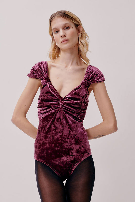 Marion Bodysuit - Ruby Star Velvet by Hofmann Copenhagen