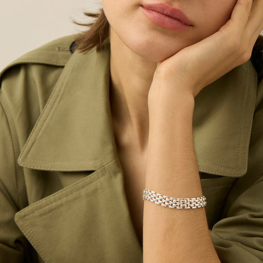 Francis Bracelet - Silver by Jenny Bird