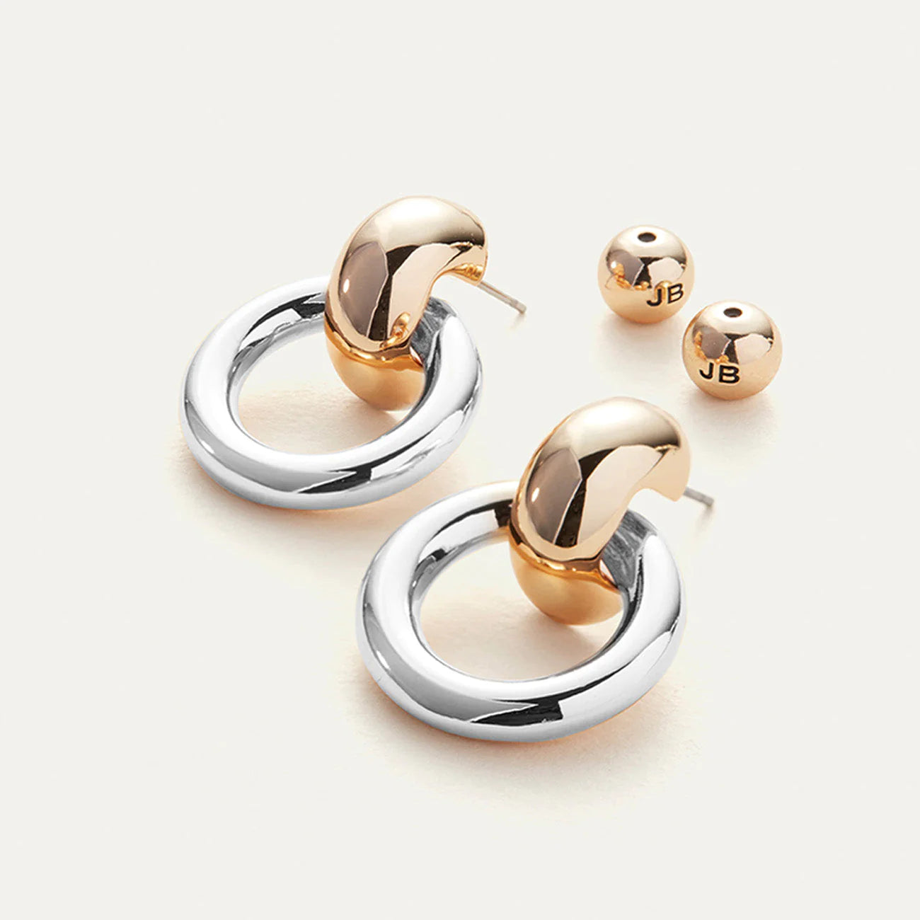 Puffy Faye Knockers - Gold and Silver by Jenny Bird