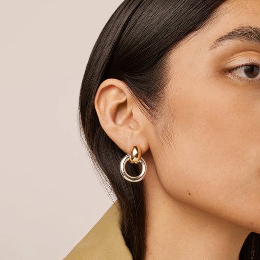 Puffy Faye Knockers - Gold and Silver by Jenny Bird